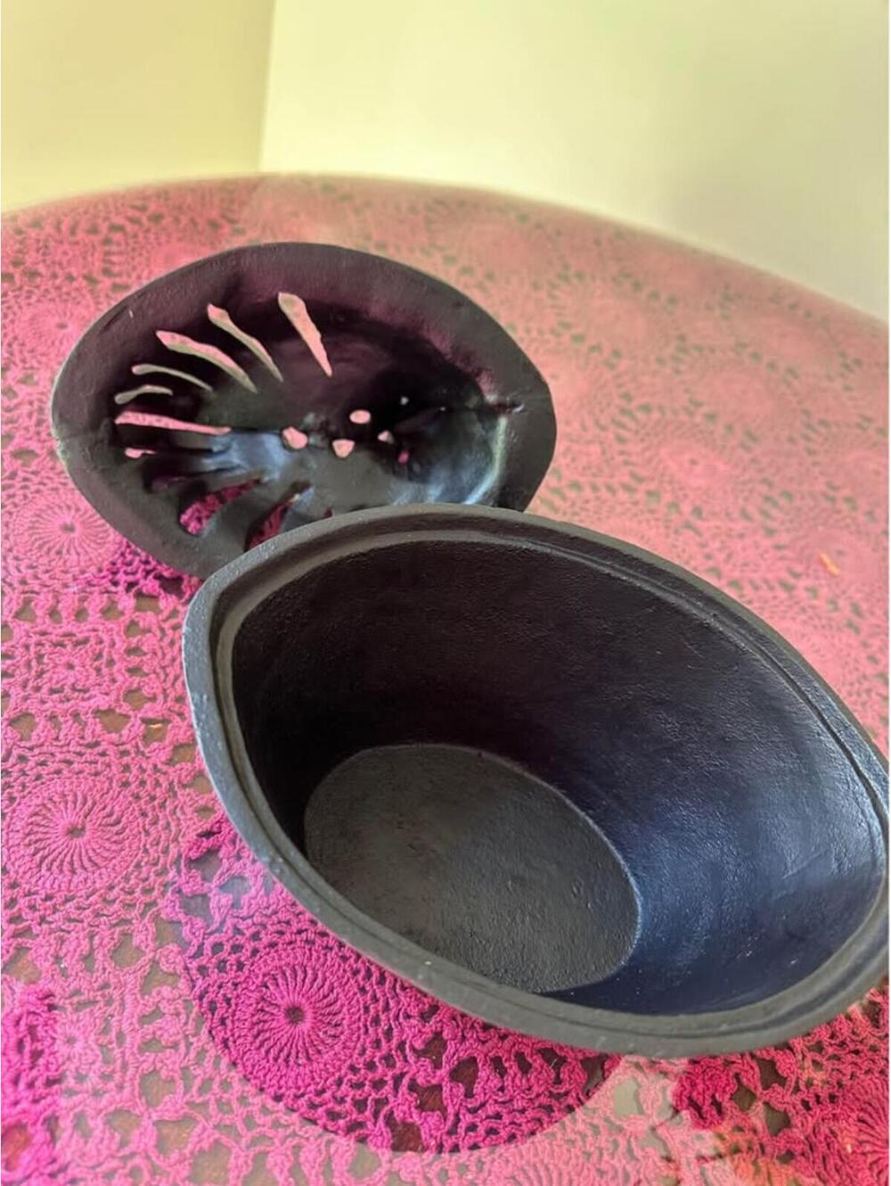 Decorative Cast Iron Hen Steamer